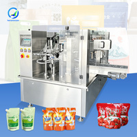 Machine de remplissage automatique OCEAN pour sachets préformés Doypack avec bec verseur pour sauces, ketchup et miel