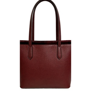 Sacs en cuir bordeaux grainé, collection boutique, prix direct usine, sacs fourre-tout pour femmes - Product Image 2