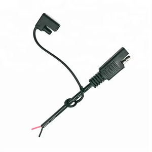 18AWG SAE-Stecker Kabelbaum SAE 2-poliger Stecker an blankem Kupferkabel mit schwarzer Isolierung für Auto, Motorrad, Batterie - Product Image 1