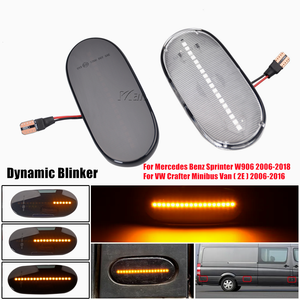 Para Mercedes Benz Sprinter W906 VW Crafter Minibus Van 2006-2016, luz LED de posición lateral, repetidor de señal de giro, indicador de lámpara - Product Image 5
