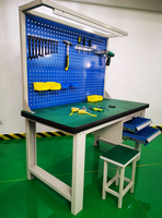 Prix du fabricant Table de soudage d'établi antistatique robuste avec table de placement d'outils d'entretien Bureau d'atelier