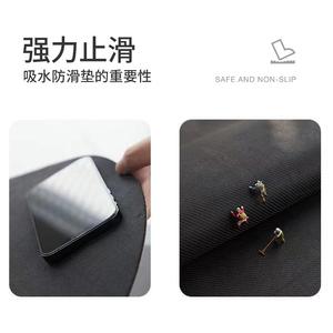 Tapis de bain absorbant antidérapant rectangulaire en fibre de polyester au design moderne pour salle de bain et entrée - Product Image 1