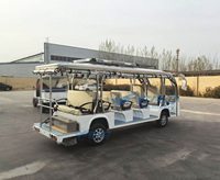 Bus de tourisme électrique blanc 2026, 11 places, autonomie 100-120 km, vitesse maximale 30-40 km/h, bus de patrouille touristique