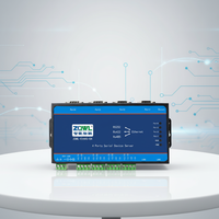 Passerelle industrielle série vers Ethernet, 4 ports RS232/422/485, double ports Ethernet, prise en charge des protocoles Modbus RTU/TCP MQTT, alimentation DC 9-36V