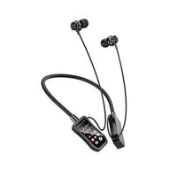 Nouveaux écouteurs sportifs 5.4 avec affichage numérique, design tour de cou, qualité sonore premium, étanches, en silicone, batterie courte durée