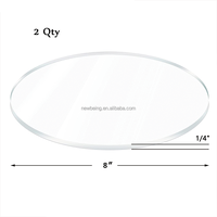 Blancs de cercle acrylique pour bricolage artisanat imprimer/graver/peinture mur Art gâteau disques signalisation blocs à découper pour conceptions personnalisées