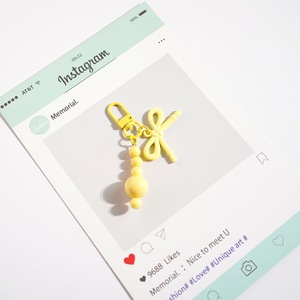 Llaveros con Lazo y Cuentas de Diseño Original DIY, Colgantes Kawaii para Bolsos y Carteras, Lindos Regalos Hechos a Mano para Mujeres y Niñas - Product Image 6