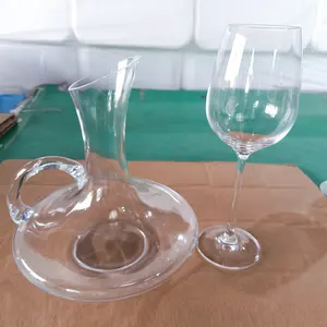 亚马逊畅销无铅批发透明水晶玻璃酒壶