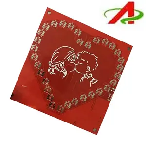 Good Quality pcb Factory Directly red heart MOQ PCB Electronic OEM PCB Making Machine