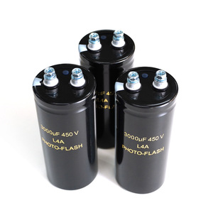 450V 3000UF Horn-shaped Electrolytic Capacitor Bolt Type High-voltage Aluminum For Frequency Converter - Product Image 2