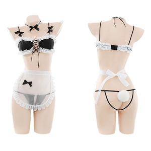 Lingerie sexy très populaire, élégante, pour <span class=keywords><strong>femme</strong></span>, style cosplay, avec tablier transparent, costume <span class=keywords><strong>de</strong></span> <span class=keywords><strong>femme</strong></span> <span class=keywords><strong>de</strong></span> <span class=keywords><strong>chambre</strong></span> - Product Image 3