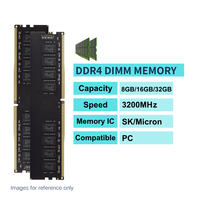 Mémoire DDR4 DIMM pour ordinateur de bureau de haute qualité, neuve, 8 Go, 16 Go, 32 Go, 3200 MHz, RAM DDR4