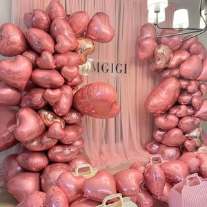 12 Globos de Aluminio Mate en Forma de Corazón, Color Verde Salvia, de 18 Pulgadas, para Decoración de San Valentín, Bodas y Fiestas - Product Image 3