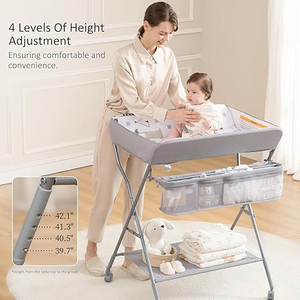 Estación de Cambio de Bebé Portátil e Impermeable de Tela de Felpa con Bolsillo de Malla, Fácil de Mover y Usar, Directo de Fábrica - Product Image 6