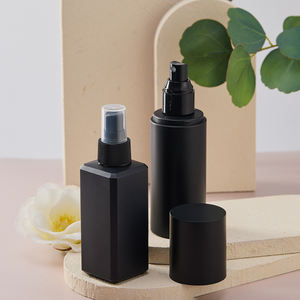 Flacon cosmétique rechargeable carré noir en plastique givré, flacon de brume pour cheveux, 4 oz, 120 ml, flacon pulvérisateur - Product Image 6