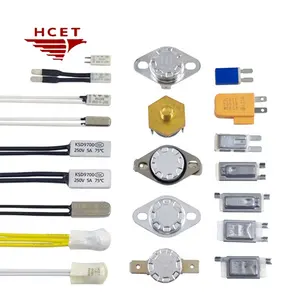 HCET KSD301 pelindung termal 16A biasanya tertutup saklar kontrol suhu termostat Bimetal
