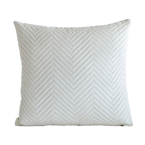 Sarung Bantal 3D Quilted Embossed Warna Solid Sederhana Baru - Product Image 4