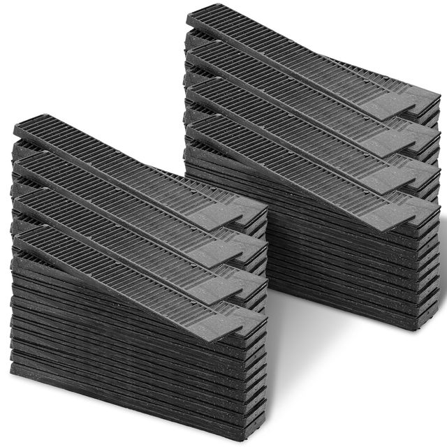 Plastic Injection Molded Tile Leveling Wedges Reusable Spacing Shim for Wall & Floor Tile Installation