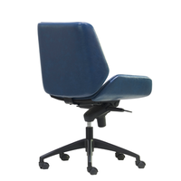 Chaise de réunion d'hôtel moderne, durable, portable, rembourrée, réglable en hauteur, pivotante, avec roulettes, pour salles de conférence