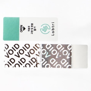 Étiquette adhésive holographique personnalisée en vinyle, détachable, anti-effraction, durable et <span class=keywords><strong>jetable</strong></span> pour l'emballage des boîtes - Product Image 1