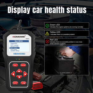 כלי אבחון אוניברסלי OBD2 סורק רכב OBD2 קריאת קוד תקלות מנוע Konnwei מפעל KONWEI KW818 סורק רכב - Product Image 4