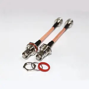 RF Coaxial Jumper Cable Assembly BNC Male To BNC Female Large Hexagonal RG142 Connecting Cable