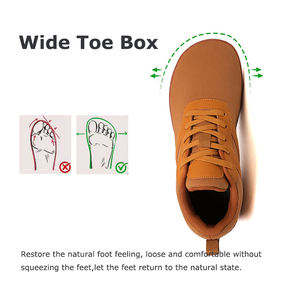 Chaussures de sport minimalistes personnalisées pour la marche, la course et l'entraînement, blanches, à bout large, zéro drop, en maille - Product Image 3