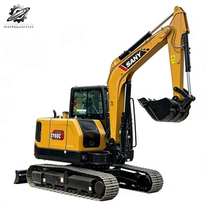 Used Sany60 MiniCrawler Excavator 6Ton 0.25m³<b>Bucket</b> Original Chinese Brand <b>Small</b> Construction Excavator Low Hours Good Condition - Product Image 1