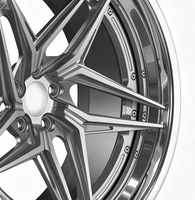 Roues RKR Prix de Gros 5x114.3 24 Pouces Traitées Thermiquement Design Maille Grise Métallique Jante Renforcée Quad pour Améliorer la Traction Vente Directe Usine