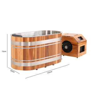 Bañera de Hidromasaje Rectangular para 1 Persona, Tipo Tubo de Hielo, para Uso en Exteriores, con Filtro y Enfriador, para Baños de Hielo en Casa - Product Image 4