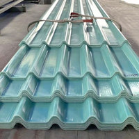 Haute qualité 1Mm 2Mm grands panneaux en plastique Frp renforcés lisses ondulés feuille de fibre de verre de toiture transparente renforcée