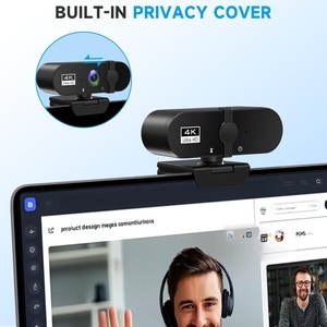 <span class=keywords><strong>Webcam</strong></span> 1080P <span class=keywords><strong>pour</strong></span> PC avec microphone, caméra d'ordinateur, cache de confidentialité <span class=keywords><strong>pour</strong></span> le streaming, les conférences, Zoom, Skype, Facetime, ordinateur portable - Product Image 3