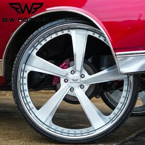 बीडब्ल्यू 2/3 टुकड़े गहरे पकवान एल्यूमीनियम जाली मिश्र धातु पहिया 15 16 17 18 19 20 इंच 5x120 5x127 5x114.3 6x139.7 पॉलिश व्हील - Product Image 2