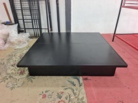 Cadre de lit double pour hôtel, robuste et durable, avec rangement, disponible en tailles Twin, Full, Queen et King