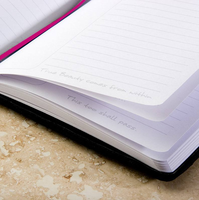 Carnet de notes personnalisé avec impression, couverture brodée, journal quotidien, couverture en tissu, pages lignées, agenda scolaire et professionnel