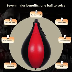 Smart Home Products Boxing Ball PU Leather Boxing <b>Reflex</b> Ball Stress Relief Boxing Striking <b>Bag</b> for Muay Thai Training - Product Image 5