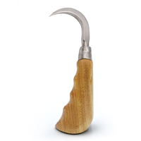 Extracteur d'hameçons en acier inoxydable avec poignée en bois, 16,8 cm, 90 g, outil durable pour la pêche en lac et en rivière