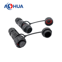 Connecteur circulaire étanche M16 2 3 4 5 6 7 8 10 broches IP67 68 prise mâle femelle pour pilote de câble d'alimentation LED
