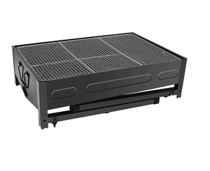 Griglia BBQ Pieghevole in Acciaio SoloMan per Uso Esterno e Domestico, Campeggio e Attività Quotidiane, Nera con Custodia per il Trasporto, Alimentata a Legna - Product Image 2