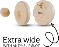 4 packs de cintres muraux en tapisserie naturelle Support de couette à un niveau et pinces d'affichage de tapis pour les murs Couverture de couette et support de crochet textile