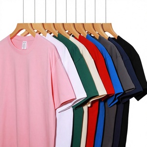 Camisetas Premium Nuevas de Cuello Redondo y Manga Corta para Hombre, Estilo Americano, Hombros Caídos, 100% Algodón, Ropa Casual para Correr al Aire Libre - Product Image 1
