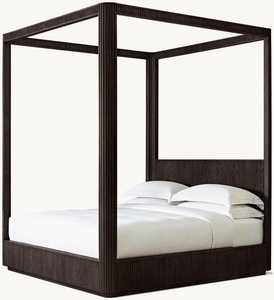 <span class=keywords><strong>Lit</strong></span> double en bois <span class=keywords><strong>massif</strong></span> de style américain rétro, <span class=keywords><strong>lit</strong></span> à <span class=keywords><strong>baldaquin</strong></span>, <span class=keywords><strong>lit</strong></span> de mariage pour chambre principale - Product Image 6