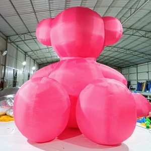 Orso Gonfiabile Personalizzato Rosa Carino per Pubblicità, Decorazione Eventi Natalizi, Pallone Gonfiabile a Forma di Orso - Product Image 1