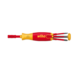 WI38612 6-in-1 Multi-Bit Insulated Electrician <b>Screwdriver</b> Ergonomic Red-Yellow Grip Electrician <b>Screwdriver</b> - Product Image 1