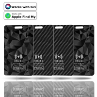 Portefeuille fin, traceur de cartes, recharge sans fil, balise intelligente GPS, Air Tag, compatible avec l'application Apple Find My, iOS, clés, valise, sac, localisateur