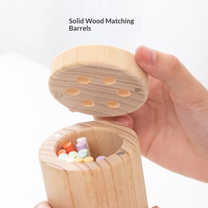 Ensemble de bâtons d'équilibre Montessori <span class=keywords><strong>en</strong></span> <span class=keywords><strong>bois</strong></span> pour enfants <span class=keywords><strong>en</strong></span> bas âge (0-3 ans) - Jouet éducatif sensoriel certifié CE/CPC - Product Image 1