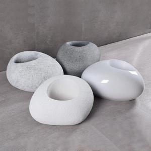 <span class=keywords><strong>Pot</strong></span> de Fleur en Ciment Style Pierre Douce et Tendance, Haut de Gamme, Simple, pour Plantes Vertes Intérieures et Extérieures - Product Image 3