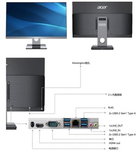 AIO สำหรับ <span class=keywords><strong>ACER</strong></span> SQA6670 ออลอินวันพีซี เจนเนอเรชั่นที่ 14 คอร์ i7-14700 <span class=keywords><strong>i5</strong></span>-14400 i3-14100 เจนเนอเรชั่นที่ 12 คอร์ i7-12700 <span class=keywords><strong>i5</strong></span>-12400 Intel G6900 ขนาด 23.8 นิ้ว - Product Image 5