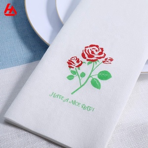 Tovaglioli per la cena con motivo a fiori di rosa Airlaid dal piccolo <span class=keywords><strong>principe</strong></span> - Product Image 3