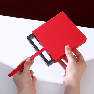 Caja de regalo rectangular de papel para joyería con ventana transparente para pulseras, collares, empaque personalizado - Product Image 3